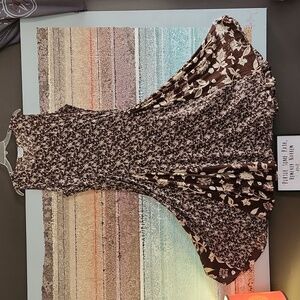 M & Elle VINTAGE Hankerchief Midi/Maxi Dress...EUC